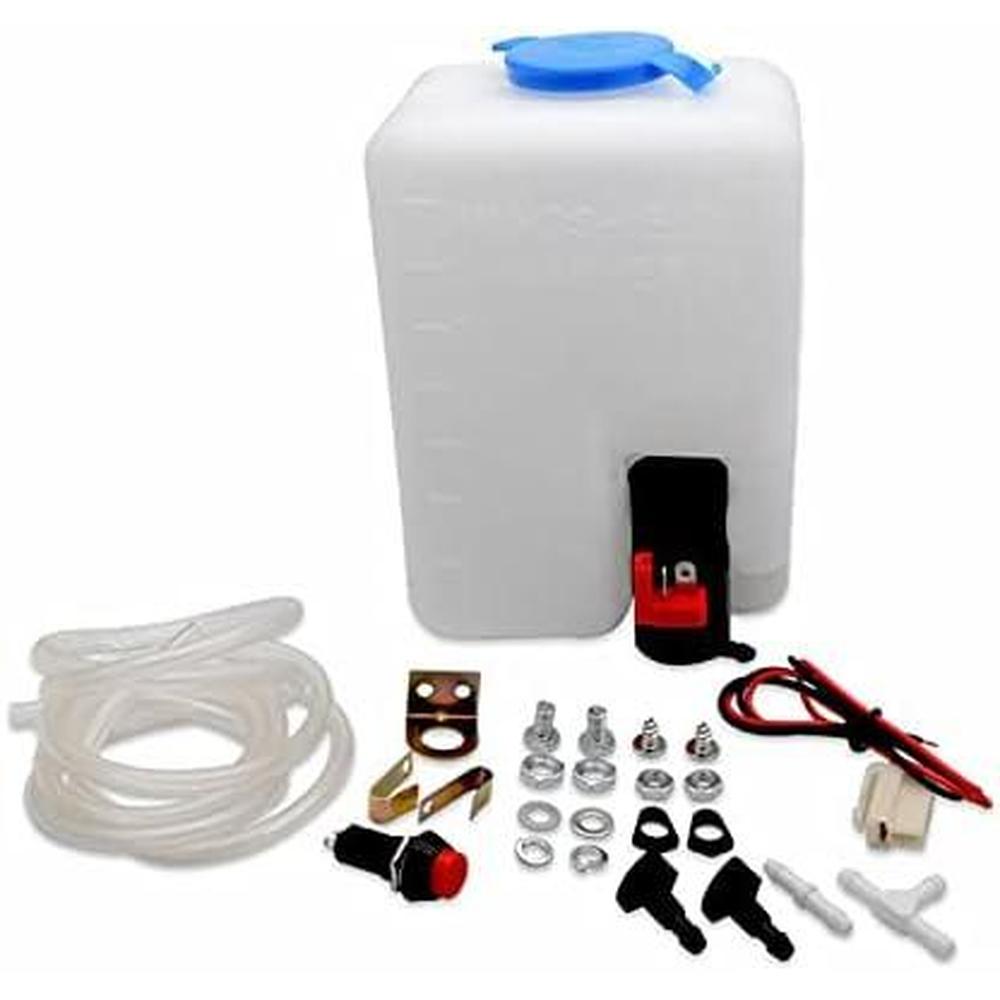 Nozzle Cleaning Kit - 12V 1.2-liter Universal Windscreen Washer Bottle