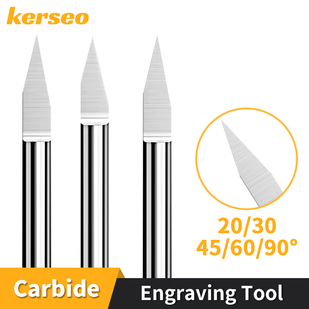 3D Printing Online - Flat Bottom Engraving Bits CNC Carving