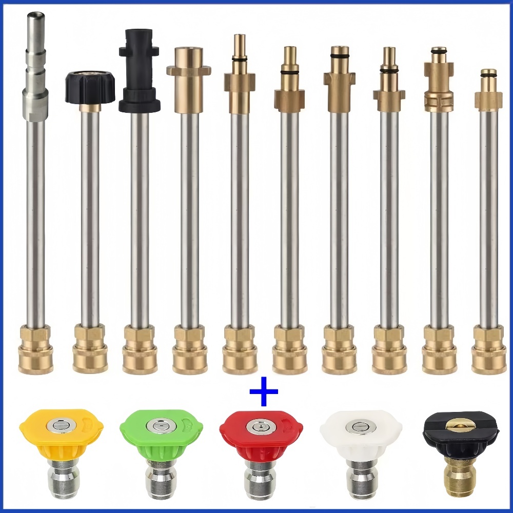 Nozzle Cleaning Kit - 10~50cm High Pressure Washer Gun Extension
