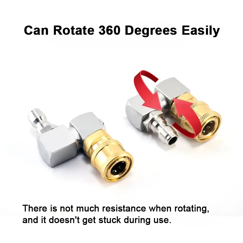 Nozzle Cleaning Kit - 360° Swivel High Pressure Washer Adapter