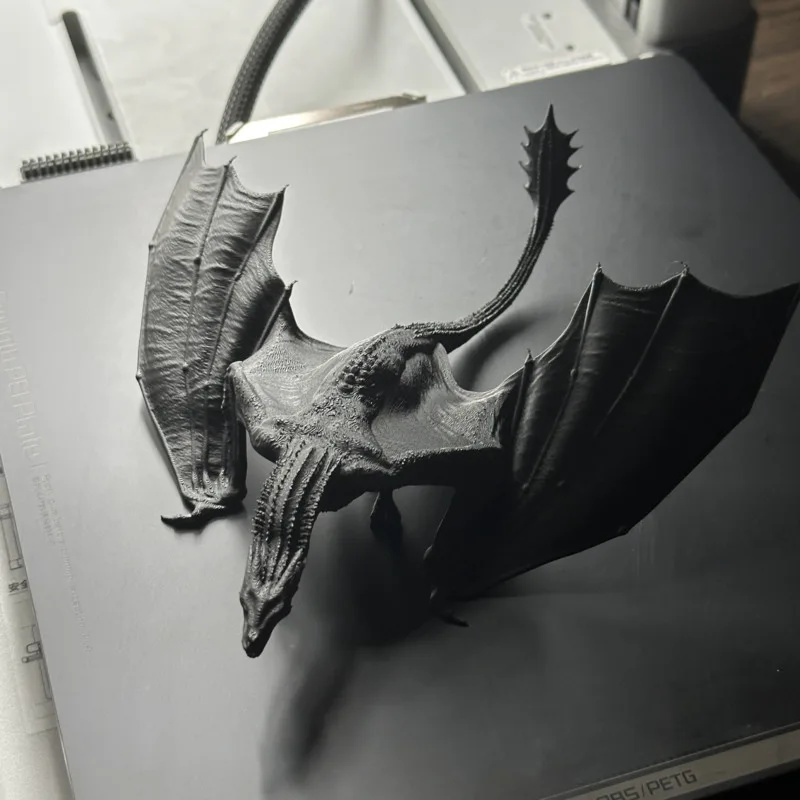 3D Printing For Dummies - 3D Printed Dragon Model Resin Flying