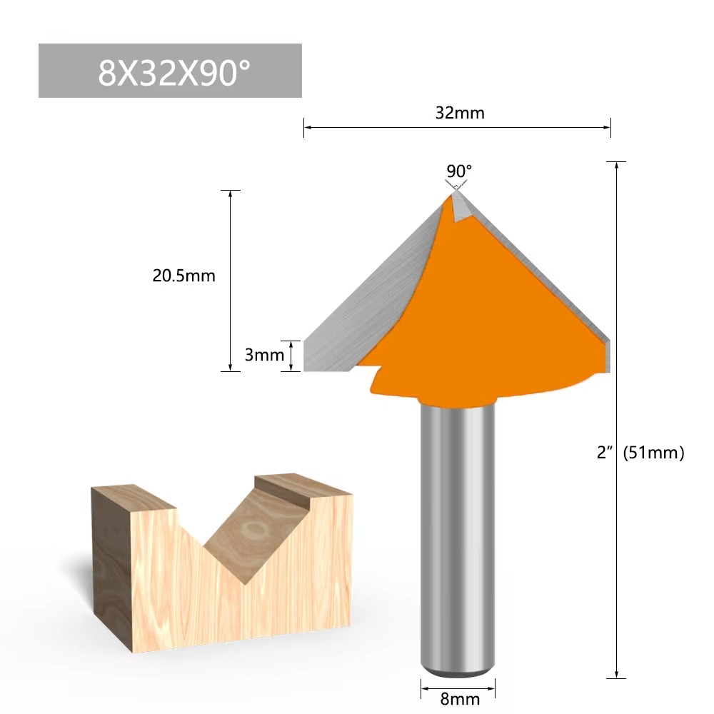 1PC 8MM Shank Milling Cutter W - 3D Printing Online ulasan dan harga