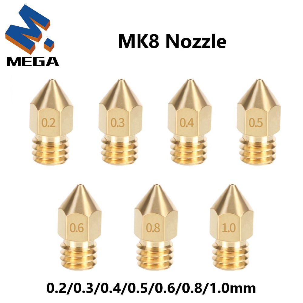 MK8 Brass Nozzle 0.2/0.3/0.35/ - 3D Printing Ender ulasan dan harga