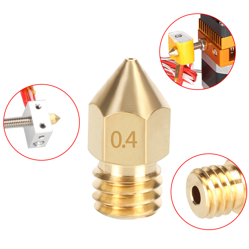 MK8 Brass Nozzle 0.2/0.3/0.35/ - 3D Printing Ender ulasan dan harga