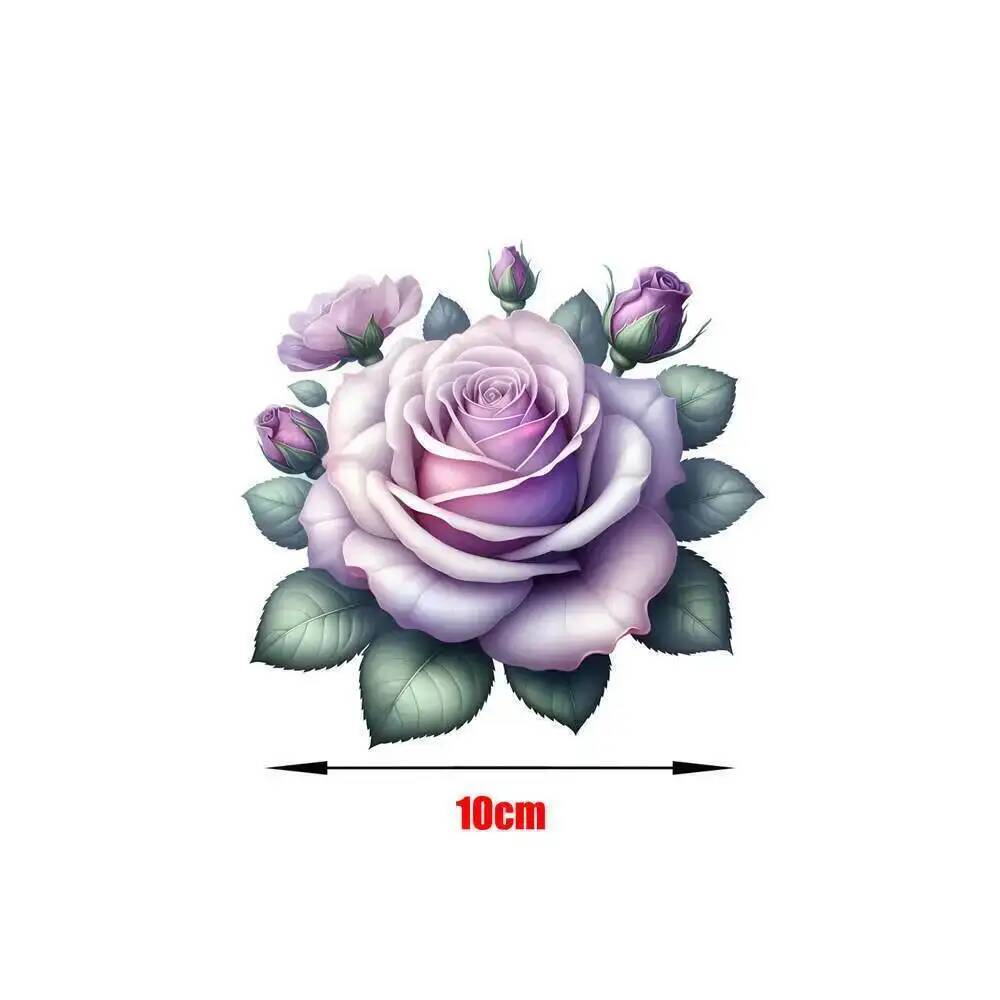 Fine Purple Rose Flower Iron O - 3D Printing Vinyl ulasan dan harga