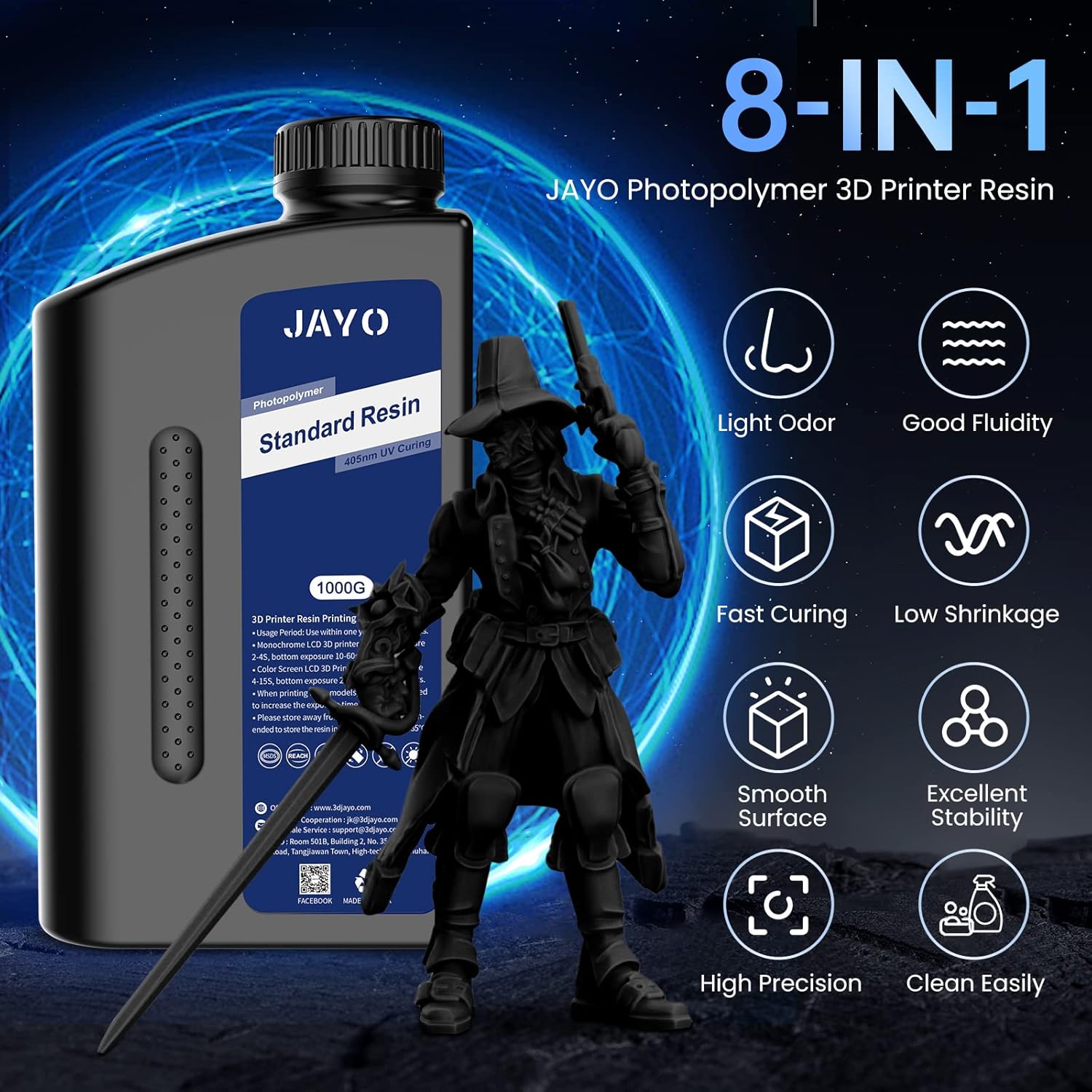 JAYO Standard /ABS-Like/ Water - 3D Printing Uv Resin ulasan dan harga