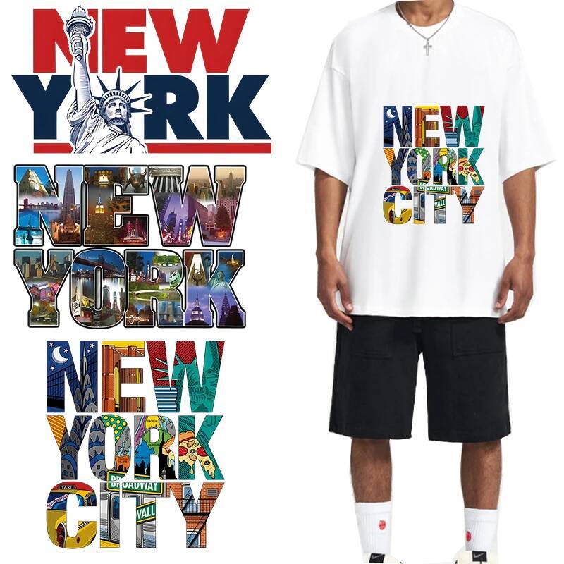 New York Letters DTF Heat Tran - 3D Printing Vinyl ulasan dan harga