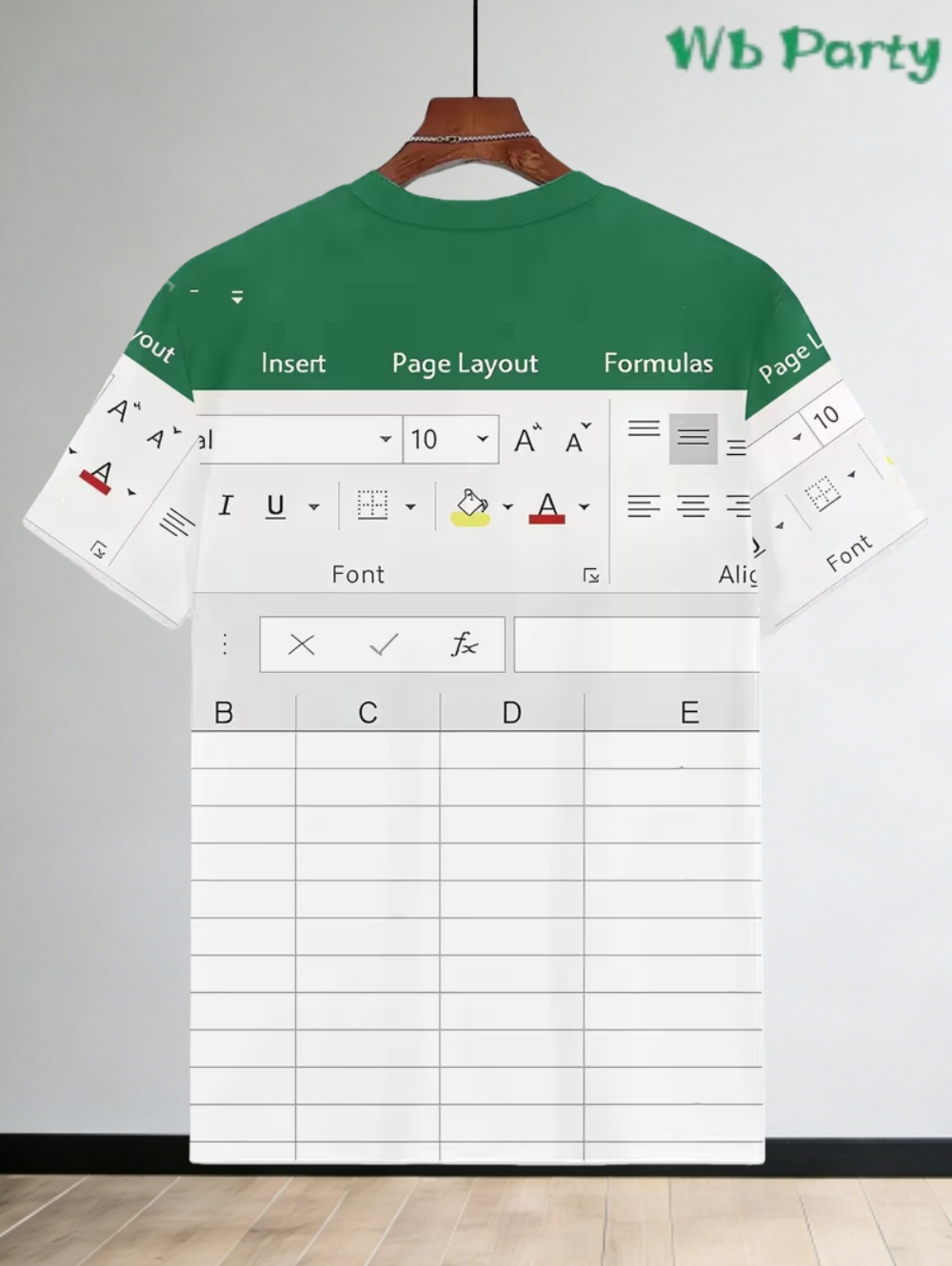 Casual Excel Tshirt for Men 3D - 3D Printing Design Software ulasan dan harga