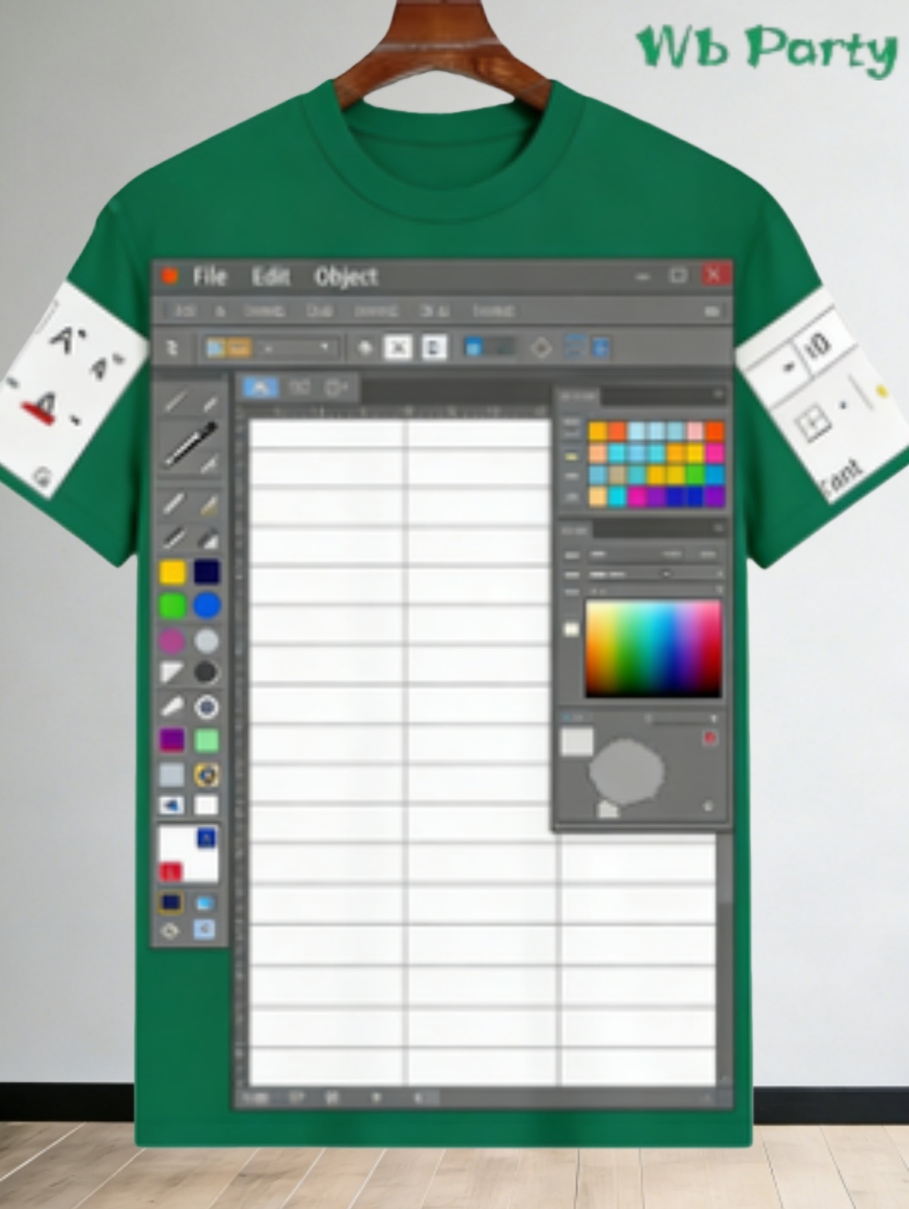 Casual Excel Tshirt for Men 3D - 3D Printing Design Software ulasan dan harga