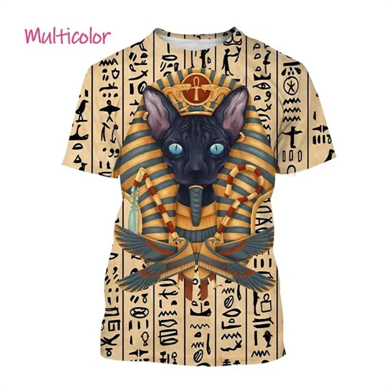 Summer New Pharaoh 3D Print T- - 3D Printing Online ulasan dan harga