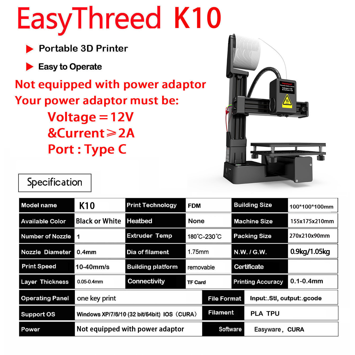 K10 Entry Level 3D Printer Min - 3D Printing Design Software ulasan dan harga