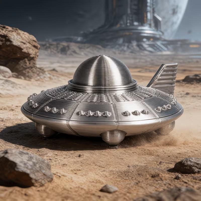 3D Printed UFO Figurines Retro - 3D Printing App ulasan dan harga