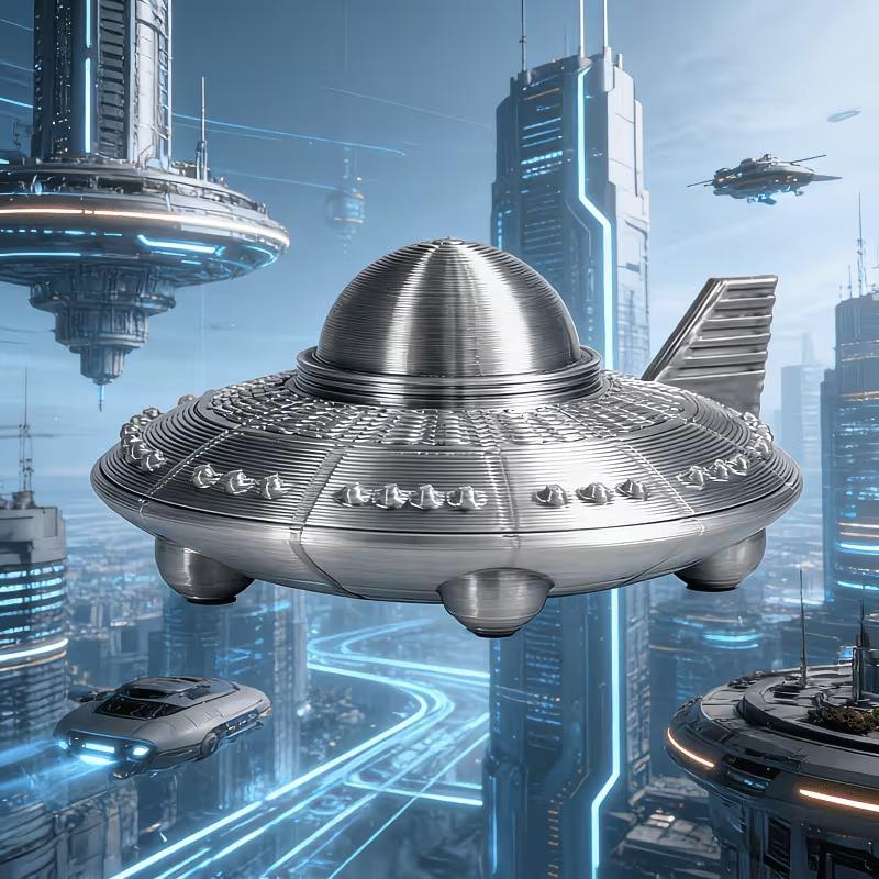 3D Printed UFO Figurines Retro - 3D Printing App ulasan dan harga