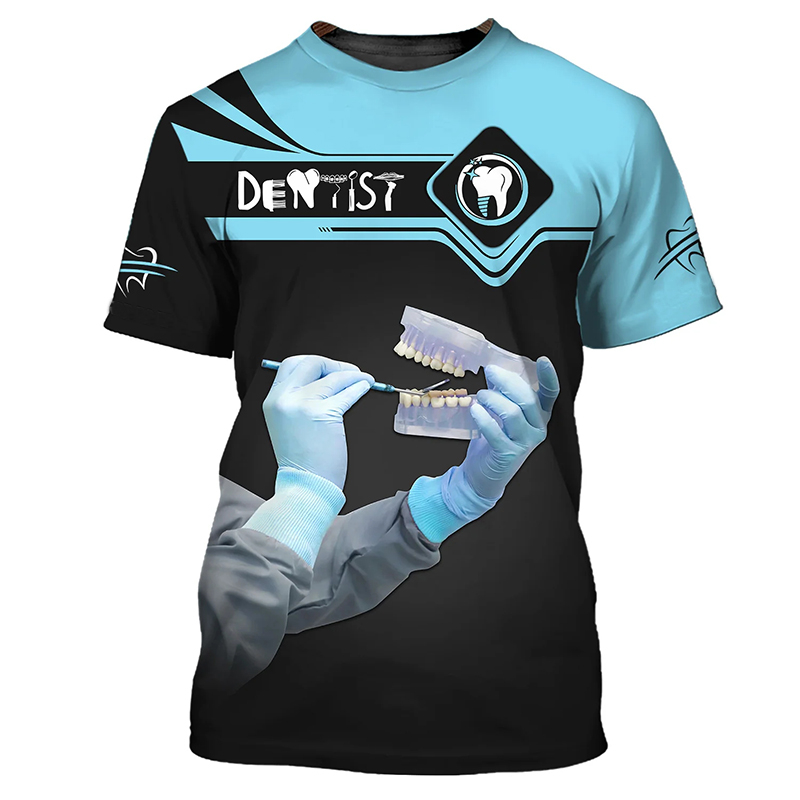 2026 Men's T-Shirt Tooth 3d Pr - 3D Printing Tooth ulasan dan harga