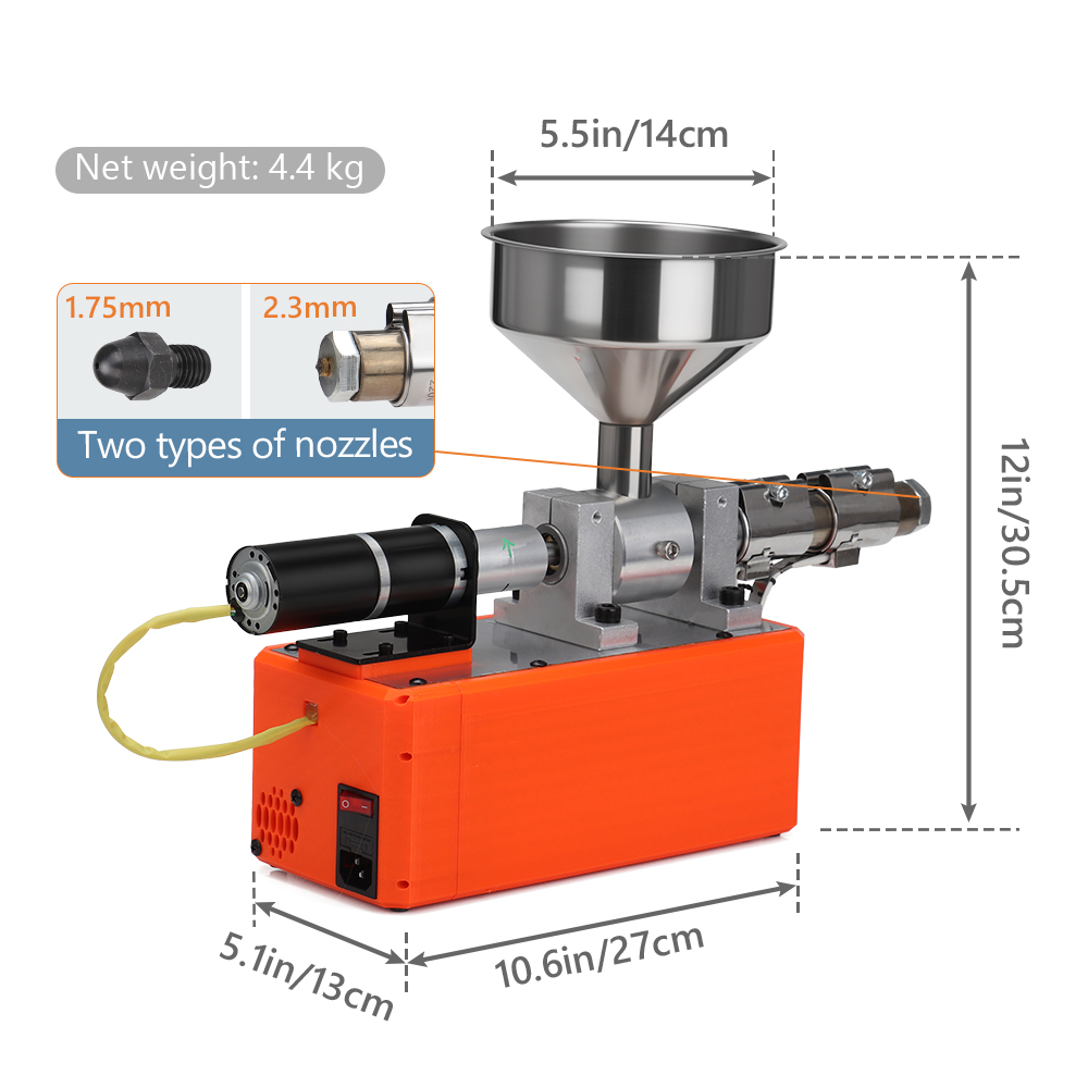 Desktop Lab Small Single Screw - 3D Printer Extruder ulasan dan harga