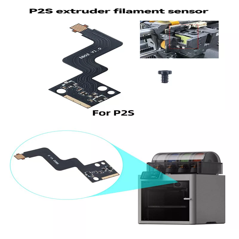 1PCS For Bambu Lab P2S Extrude - 3D Printer Extruder ulasan dan harga