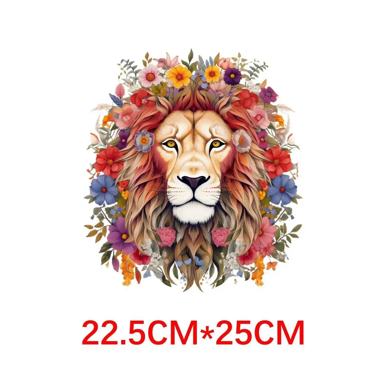 25cm Lion Tiger Flower Animal  - 3D Printing Vinyl ulasan dan harga
