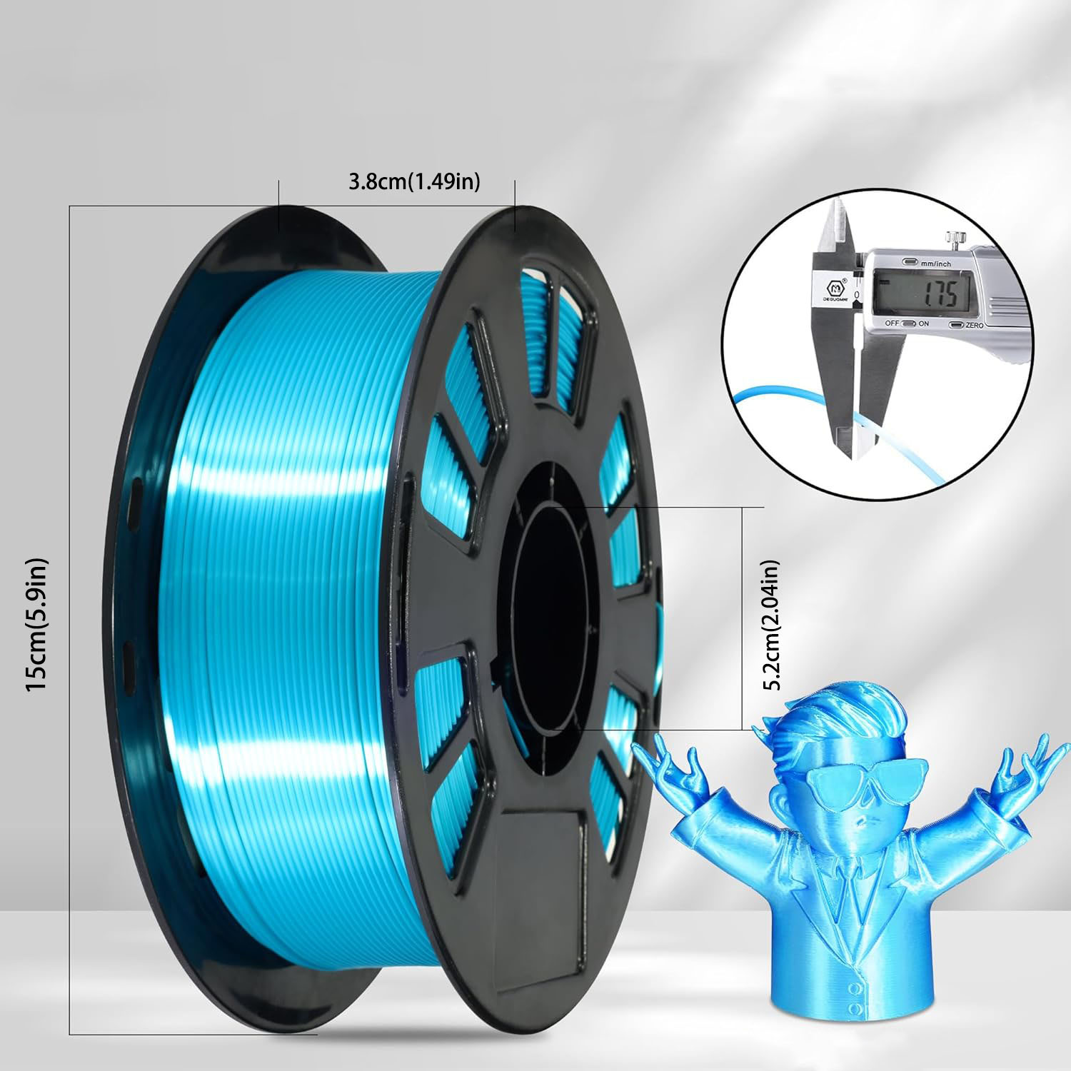 Silk PLA 3D Printer Filament 1 - 3D Printing Fdm ulasan dan harga