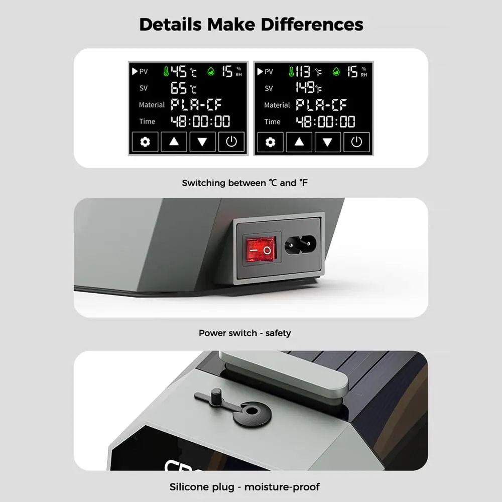 Creality Space Pi Filament Dry - 3D Printing Deck Box ulasan dan harga