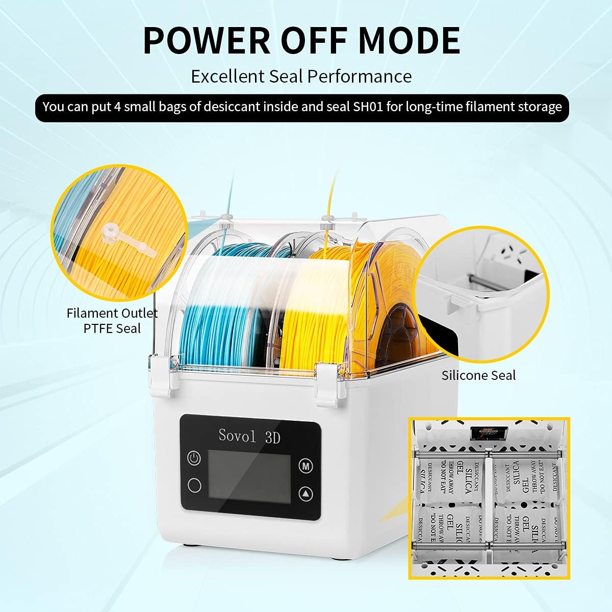 Sovol Filament Dryer 2023, SH0 - 3D Printing Deck Box ulasan dan harga