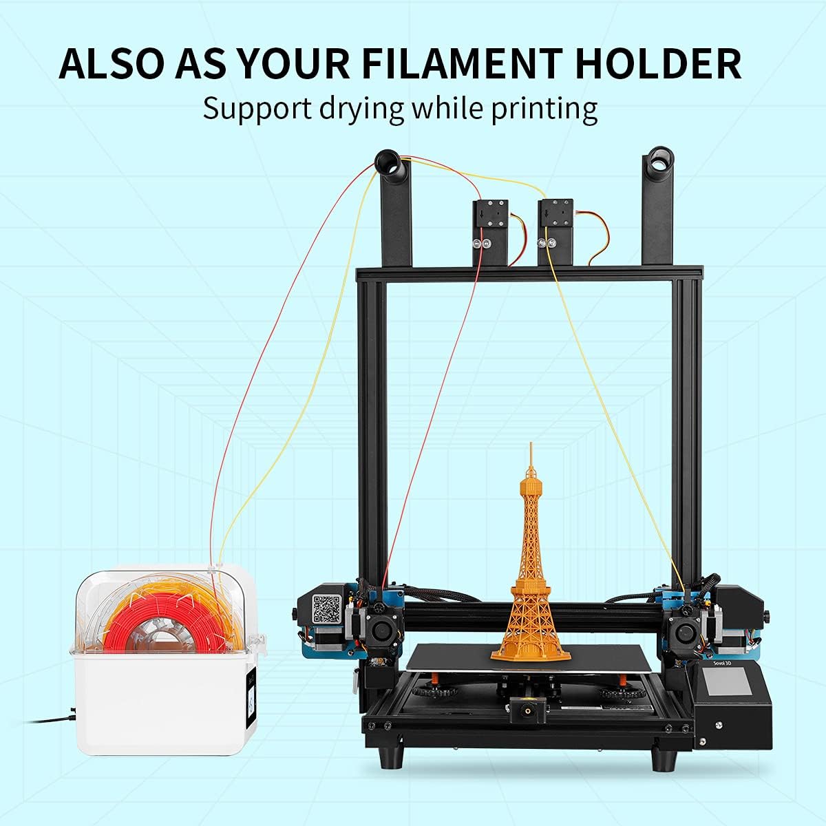 Sovol Filament Dryer 2023, SH0 - 3D Printing Deck Box ulasan dan harga