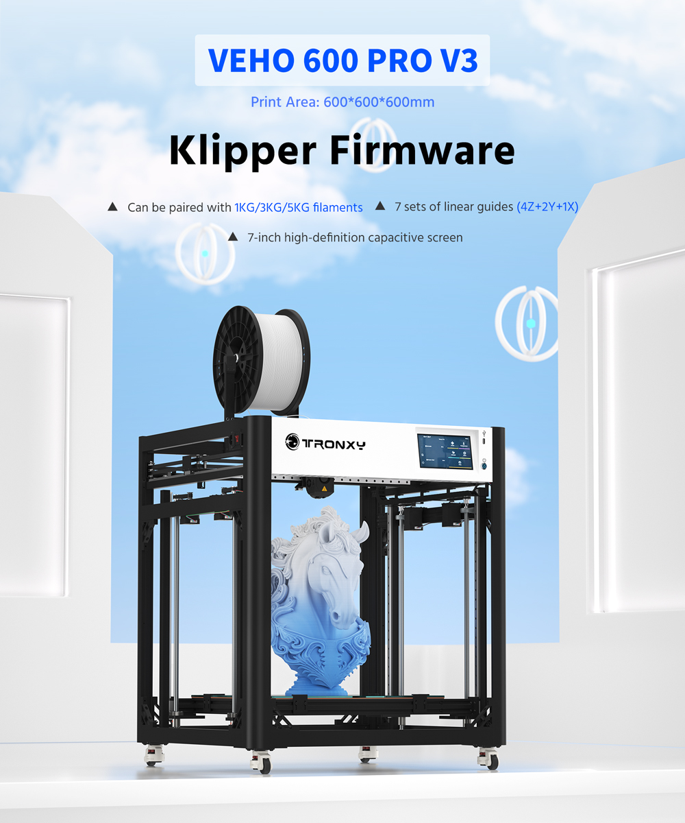 Tronxy VEHO-600 / PRO V3 Large - 3D Printing X Y Z Axis ulasan dan harga