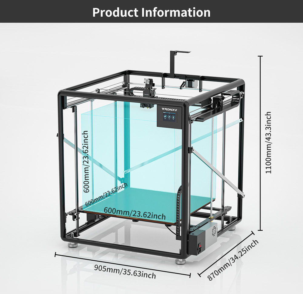 Tronxy VEHO-600 / PRO V3 Large - 3D Printing X Y Z Axis ulasan dan harga