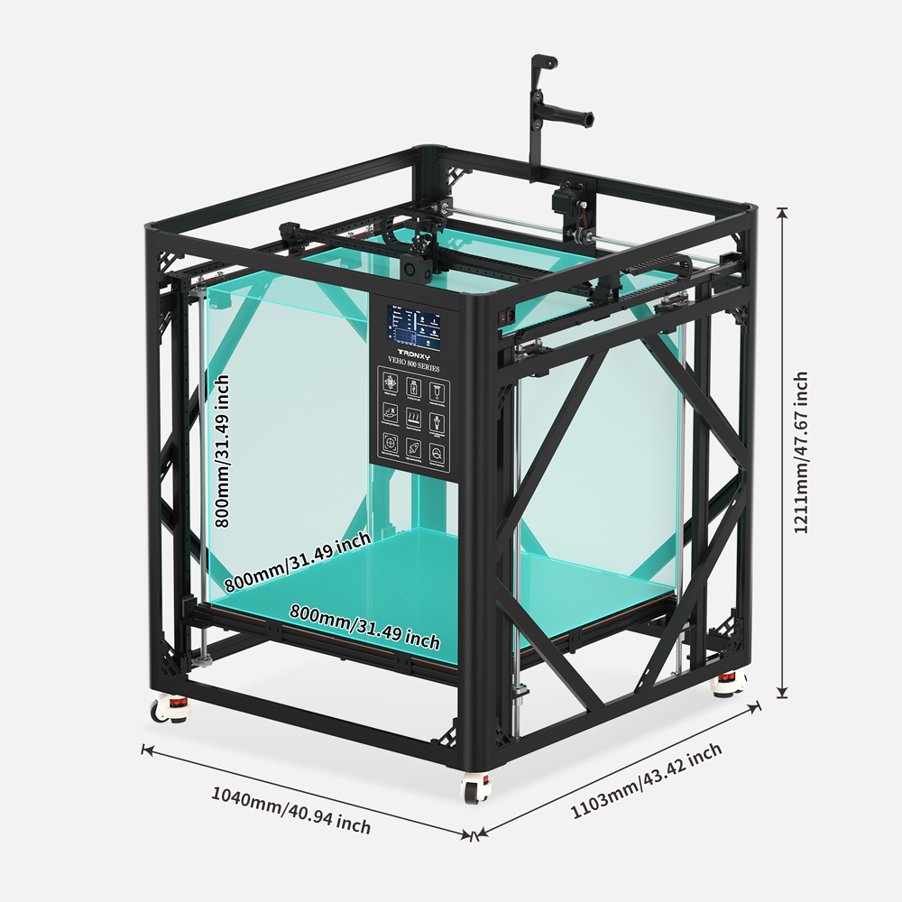 Tronxy VEHO-800-12 or PRO Larg - 3D Printing X Y Z Axis ulasan dan harga