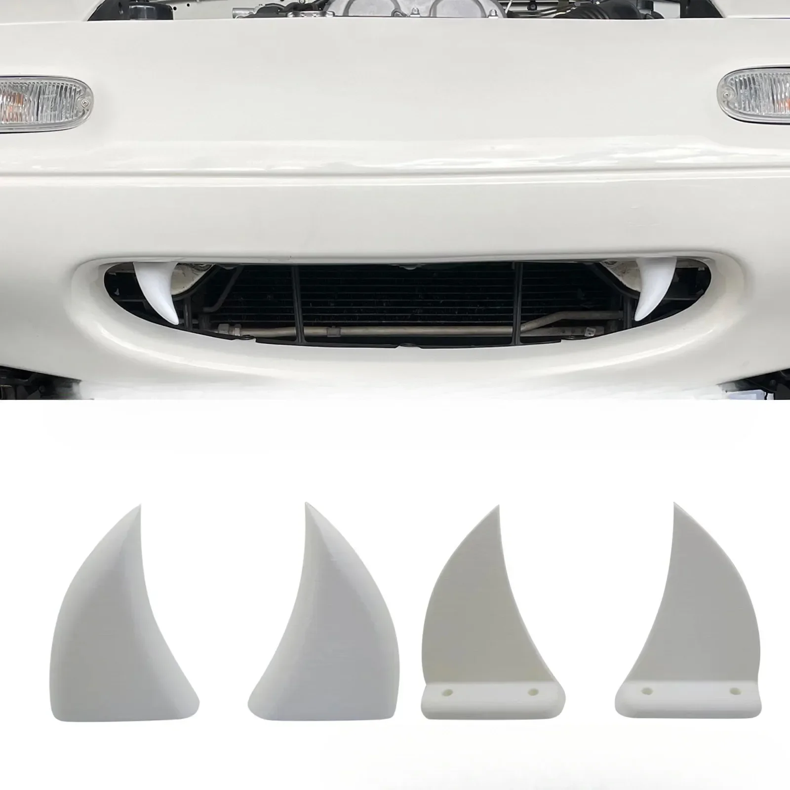 2pcs Car Front Grille Teeth De - 3D Printing Tooth ulasan dan harga