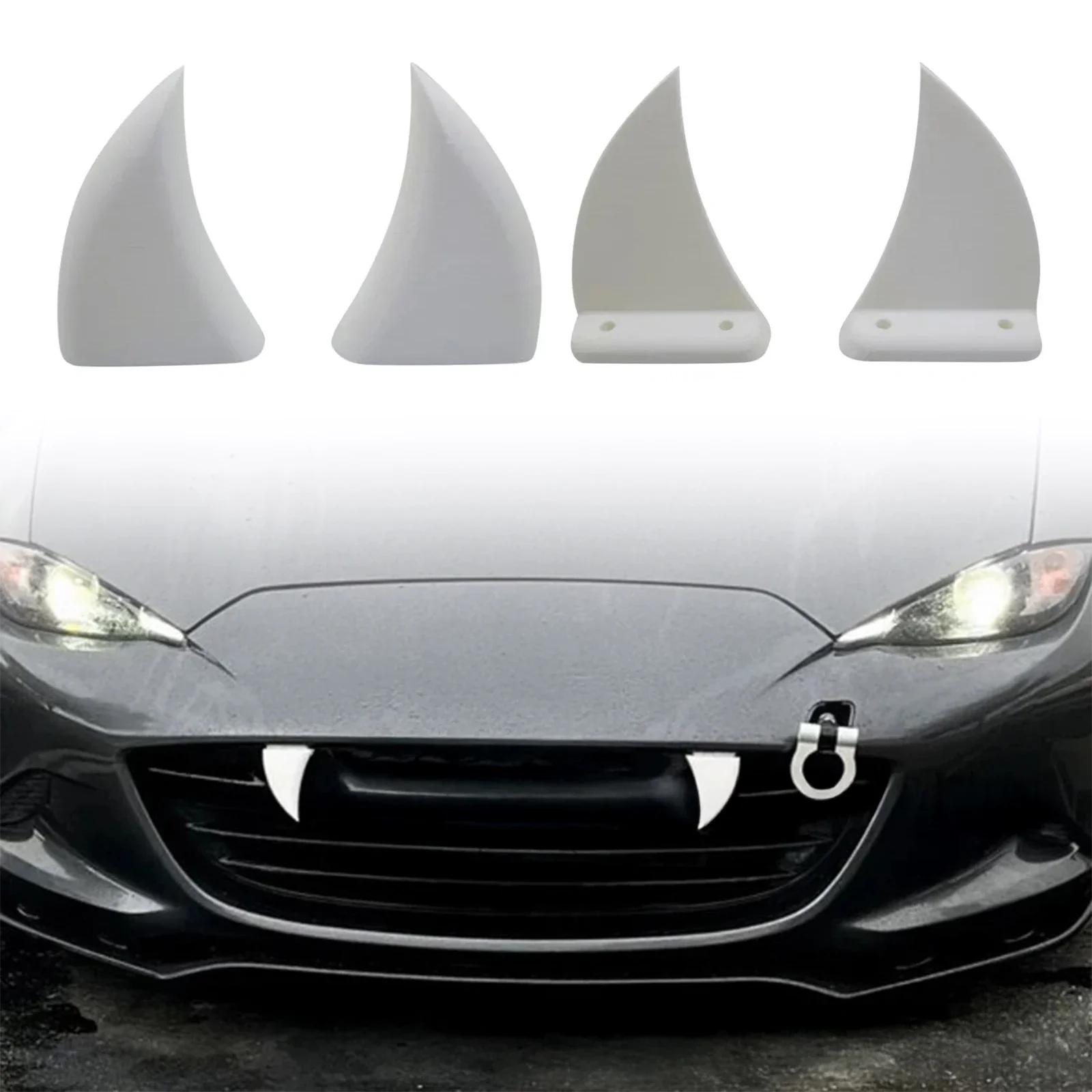 2pcs Car Front Grille Teeth De - 3D Printing Tooth ulasan dan harga