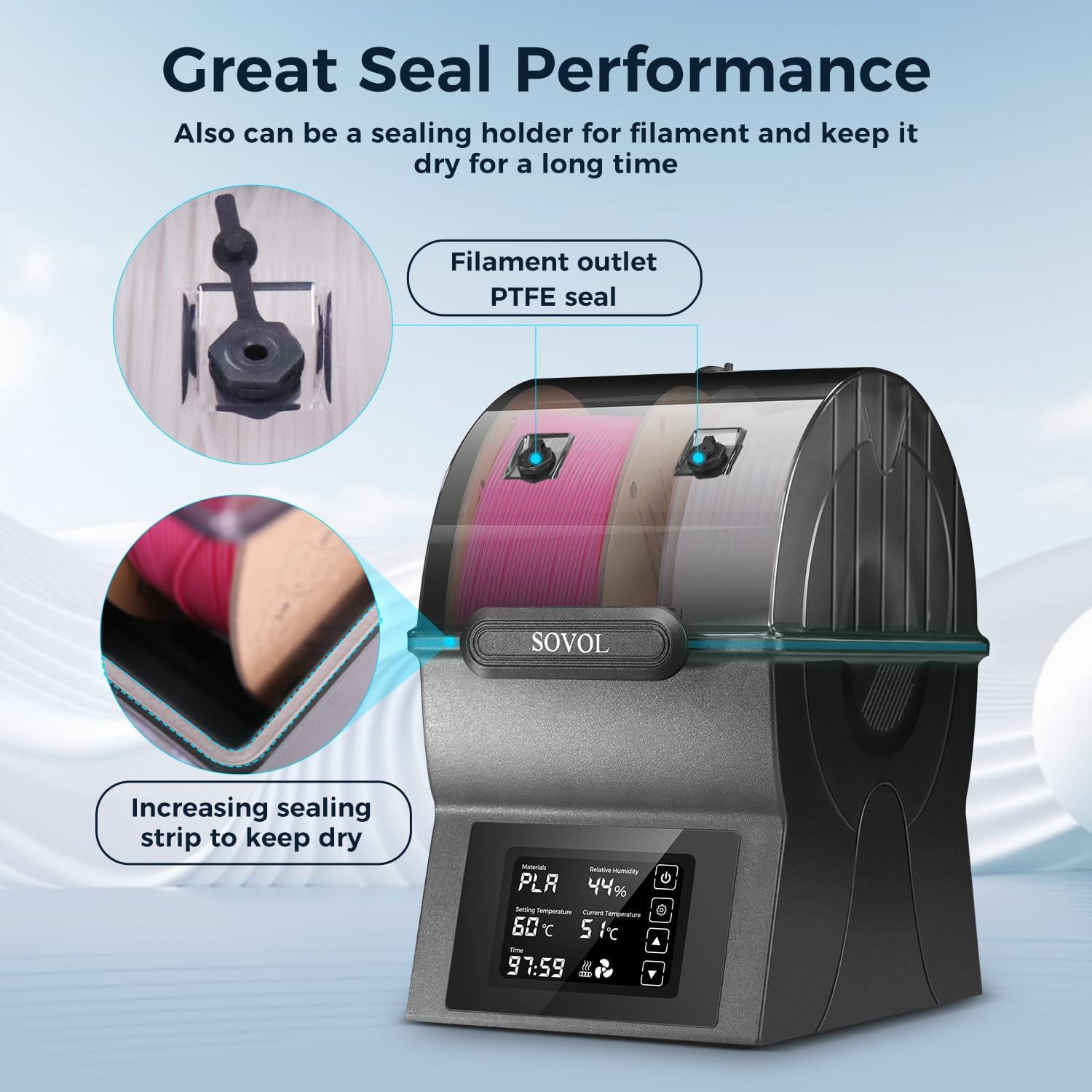 Sovol Filament Dryer SH02 Dry  - 3D Printing Deck Box ulasan dan harga