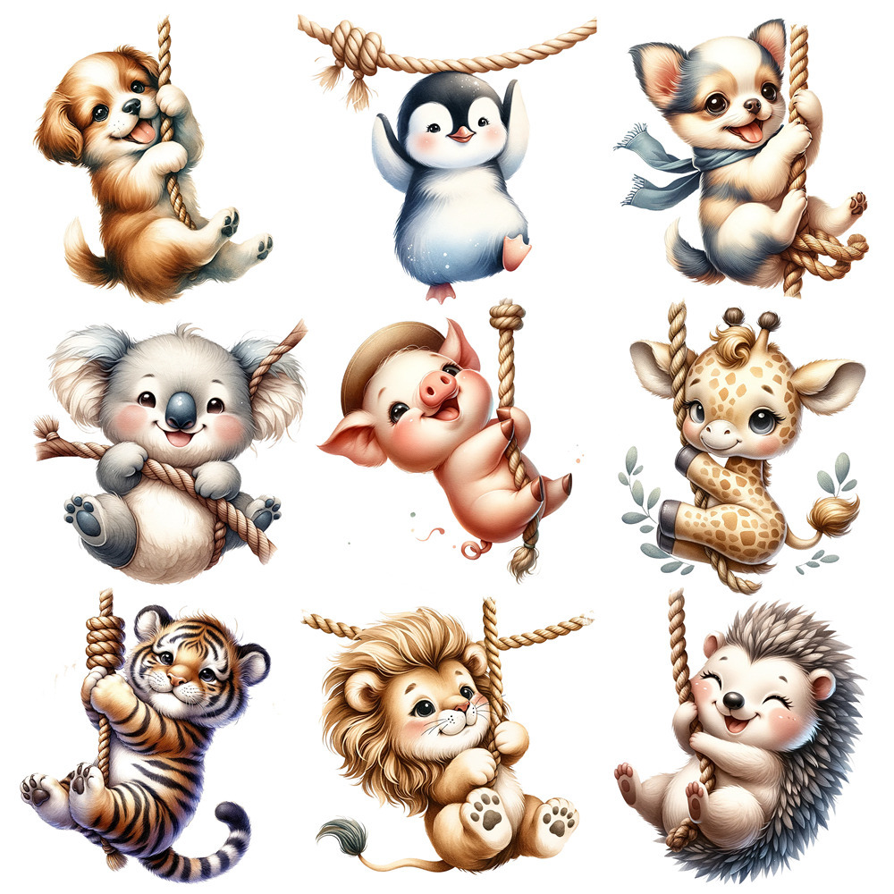 25cm Cute Animal Play Rope Iro - 3D Printing Vinyl ulasan dan harga