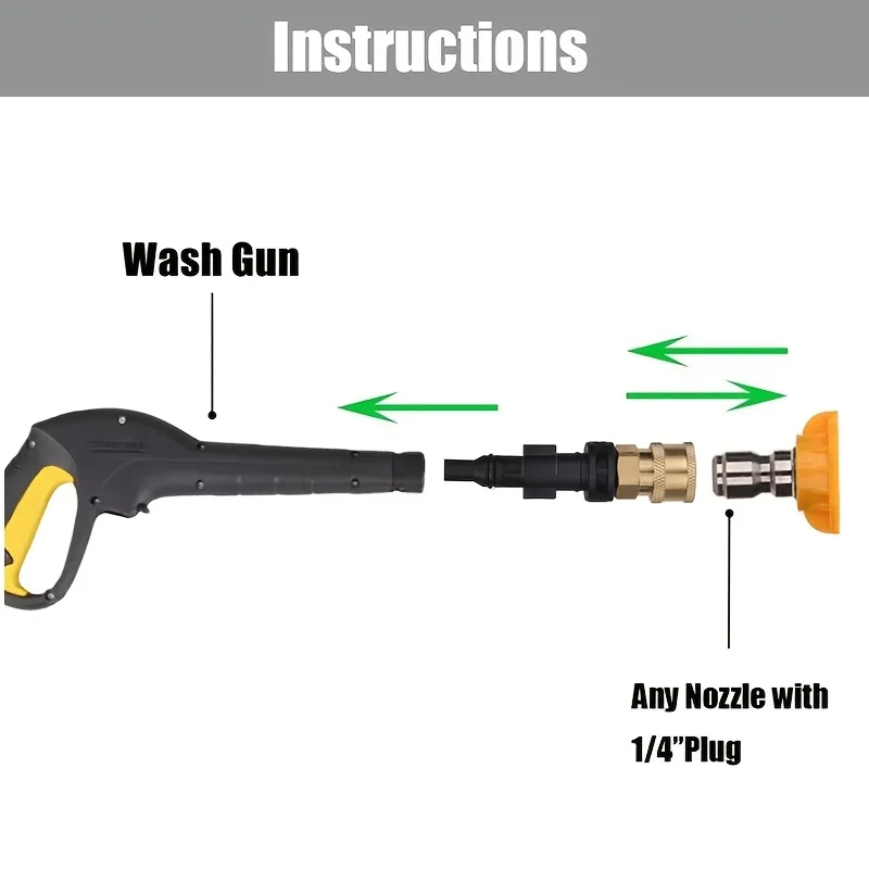 6Pc High Pressure Washer Quick - Nozzle Cleaning Kit ulasan dan harga
