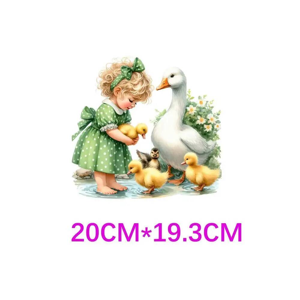 20cm Cartoon Rural Style Girl  - 3D Printing Vinyl ulasan dan harga