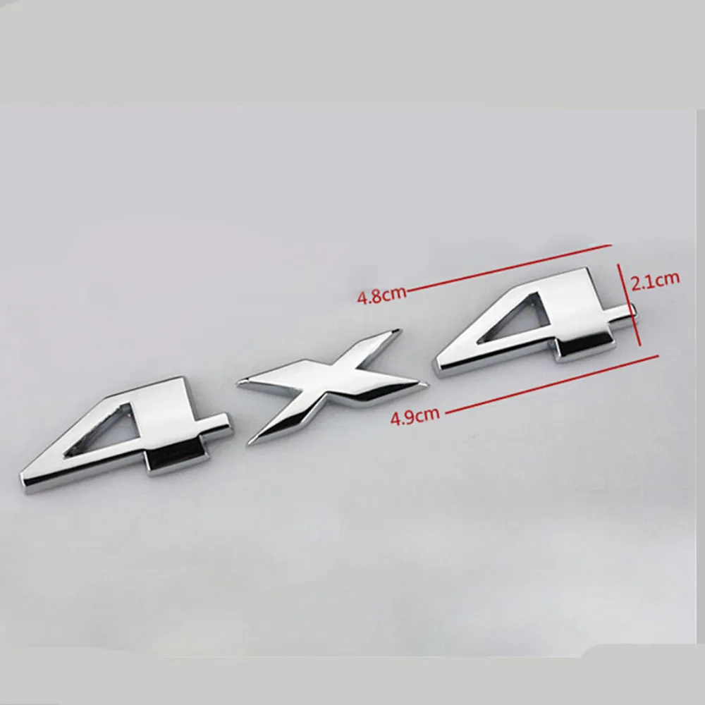 1Pcs Car 3D Metal Stickers 4WD - 3D Printing Online ulasan dan harga