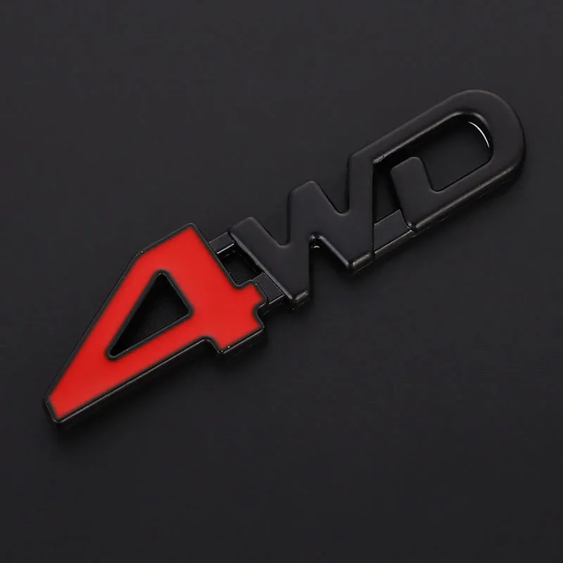 1Pcs Car 3D Metal Stickers 4WD - 3D Printing Online ulasan dan harga