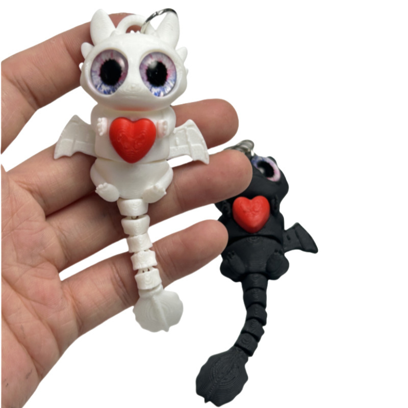 3D Printed Dragon Keychain wit - 3D Printing Tooth ulasan dan harga