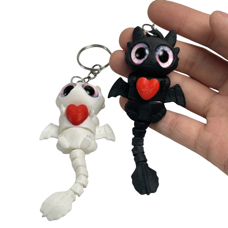 3D Printed Dragon Keychain wit - 3D Printing Tooth ulasan dan harga